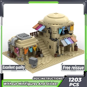 Moc Building Bricks Star Movie Model Desert House Spalvinga versija Technologijos modulinių blokų dovana Kalėdų žaislas 
