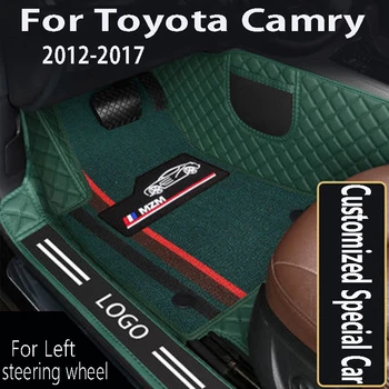 Automobiliniai grindų kilimėliai Toyota Camry XV50 2017 2016 2015 2014 2013 2012 Custom foot Pad automobilių kilimai Auto Interior Accessories