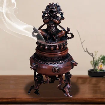 Vajra KongXing Buda Motinos smilkalų degiklis Gryno vario antikvariniai kambariniai smilkalai Degiklis Smilkalų degiklis Budos dekoravimui