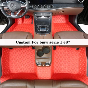 Car Floor Mat For Custom For Bmw Serie 1 E87 2004 2005 2006 2007 2008 2009 2010 2011 2012 2013 Diamond Rug Luxury Auto Accessory