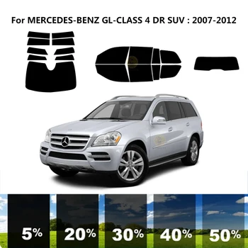 Precut nanokeramikos automobilis UV langų atspalvio rinkinys Automobilinė langų plėvelė skirta MERCEDES-BENZ GL-CLASS X164 4 DR visureigiui 2007-2012