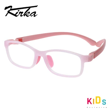 Vaikiški akiniai TR90 Lankstūs akiniai Rėmelis Vaikams Rožiniai vaikiški akinių rėmeliai 7-12 metų mergaitėms Optiniai akiniai Guma