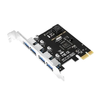 4 prievadas USB PCIE išplėtimo kortelė PCIExpress PCIe USB HUB adapteris 4 prievadas USB3.0 valdiklio kortelė PCIe PCIExpress