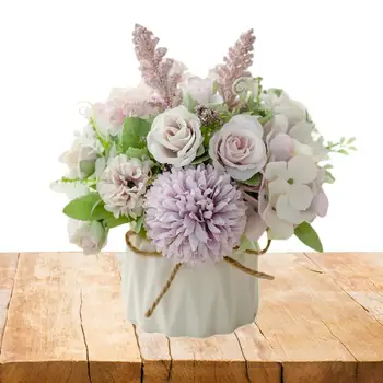 Gėlių vazonas Šiaurietiško stiliaus dryžuota plastikinė keramika Gėlių vazonas Namų dekoro spalva Universalūs patvarūs madingi sodo vazonai