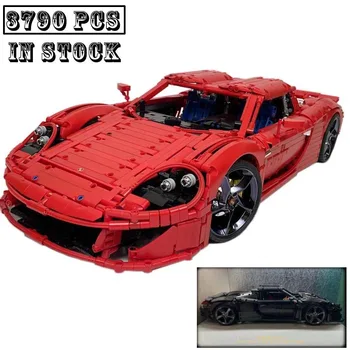 Nauja 1:8 mastelis MOC-131400 GT Superautomobilis Lenktyninis automobilis Sportinis modelis tinka 42143 statybiniai blokai Vaikams Lavinamojo žaislo gimtadienio dovana