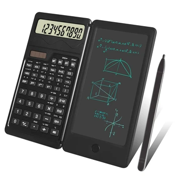 moksliniai skaičiuotuvai, 12 skaitmenų LCD ekrano stalo skaičiuoklė su užrašų knygele, saulės ir akumuliatoriaus dviguba galia