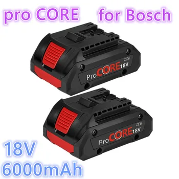 Patobulinta 18V 5.0/6.0Ah maža ir lengva Li-Ion Ersatz baterija, skirta Procore 1600A016GB, skirta Bosch 18V Max belaidžiam elektriniam įrankiui