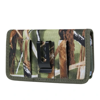 horizontalus krepšys Kamufliažas, dėvintis diržo juosmens krepšį, mobiliojo telefono krepšys atverčiamas dėklas lauko veiklai