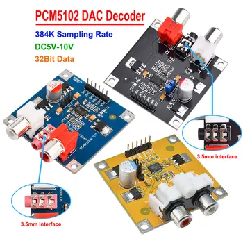 PCM5102/PCM5102A DAC dekoderio I2S grotuvo surinkta lenta 32Bit 384K už ES9023 dekoderio plokštės modulio, skirto Raspberry Pi