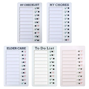 HXBE Blank Memo Checklist Board RV Checklist My Works Elder Care Checklist for Home