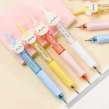 Kawaii Katė Pelė Mechaniniai pieštukai Mieli studentai 0,5 0,7 mm Švinas Automatiniai rašikliai Korėjos kanceliarinės prekės Vaikų dovanos Biuro reikmenys