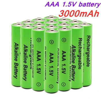 1.5V AAA baterija 3000mAh šarminė AAA įkraunama baterija nuotolinio valdymo pultui žaislinė šviesos baterija didelė talpa Ilga ištvermė