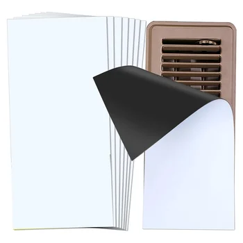 8Pack magnetiniai ventiliacijos dangteliai, ventiliacijos dangteliai namų grindų standartiniams oro registrams, 5.5 colio x 12 colių dangteliai