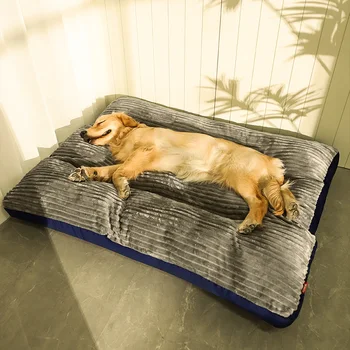 Dog Mat Corduroy Pad Oversize Pet Sleeping Bed Warm Big Thicken Dog Sofa Nuimamas plaunamas naminių gyvūnėlių reikmenys vidutinio dydžio šunims
