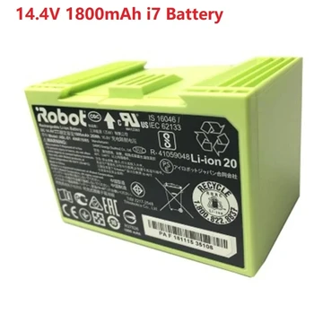 14.4V 1800mAh i7 Baterijos keitimas iRobot Roomba e ir i Serijos i7+ e5 7150 7550 i3 3150 i3+ 3550 i4 4150 i4 atsarginės dalys