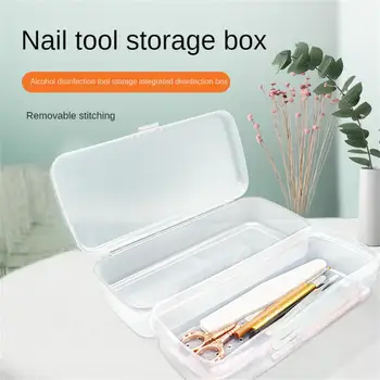 Nagų dailės įrankiai Sterilizatoriaus dėklo dezinfekavimo dėžutė Dezinfekavimo dėžutė Nagų įrankiai Nipper pinceto įranga Valiklio laikymo dėžutė