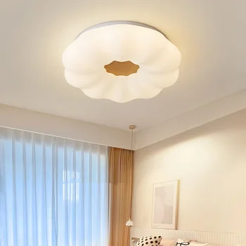 šiaurietiškas medinių lubų šviestuvas LED akrilo debesis jauki lempa svetainei miegamasis studijų rūbinė koridorius kambario lubų šviestuvas