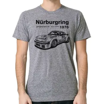 Nurburgring Men Black S 3Xl Vyriški marškinėliai Medvilniniai TEE marškiniai Custom Screen Printed Vyriški marškinėliai Trumpomis rankovėmis O Kaklas TEE