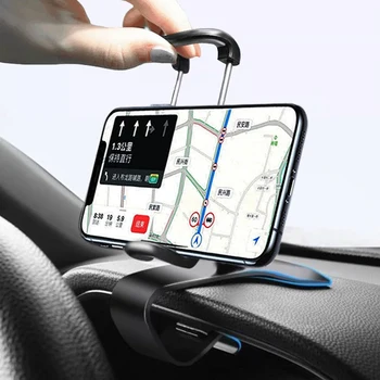 Universalus prietaisų skydelis Automobilinis telefono laikiklis Lengvas spaustukas Stovas GPS ekranas Laikiklis Automobilinis laikiklis Palaikymas iPhone Samsung XiaoMi